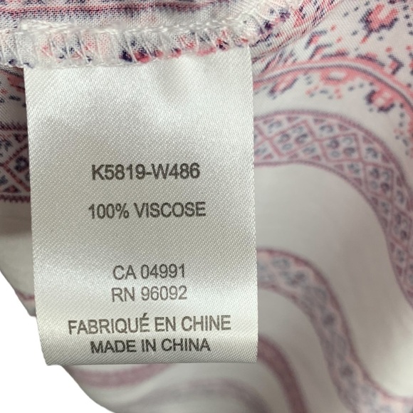 NWT Katherine Barclay Long Sleeve Boho Flowy Top Size Small - Picture 8 of 11